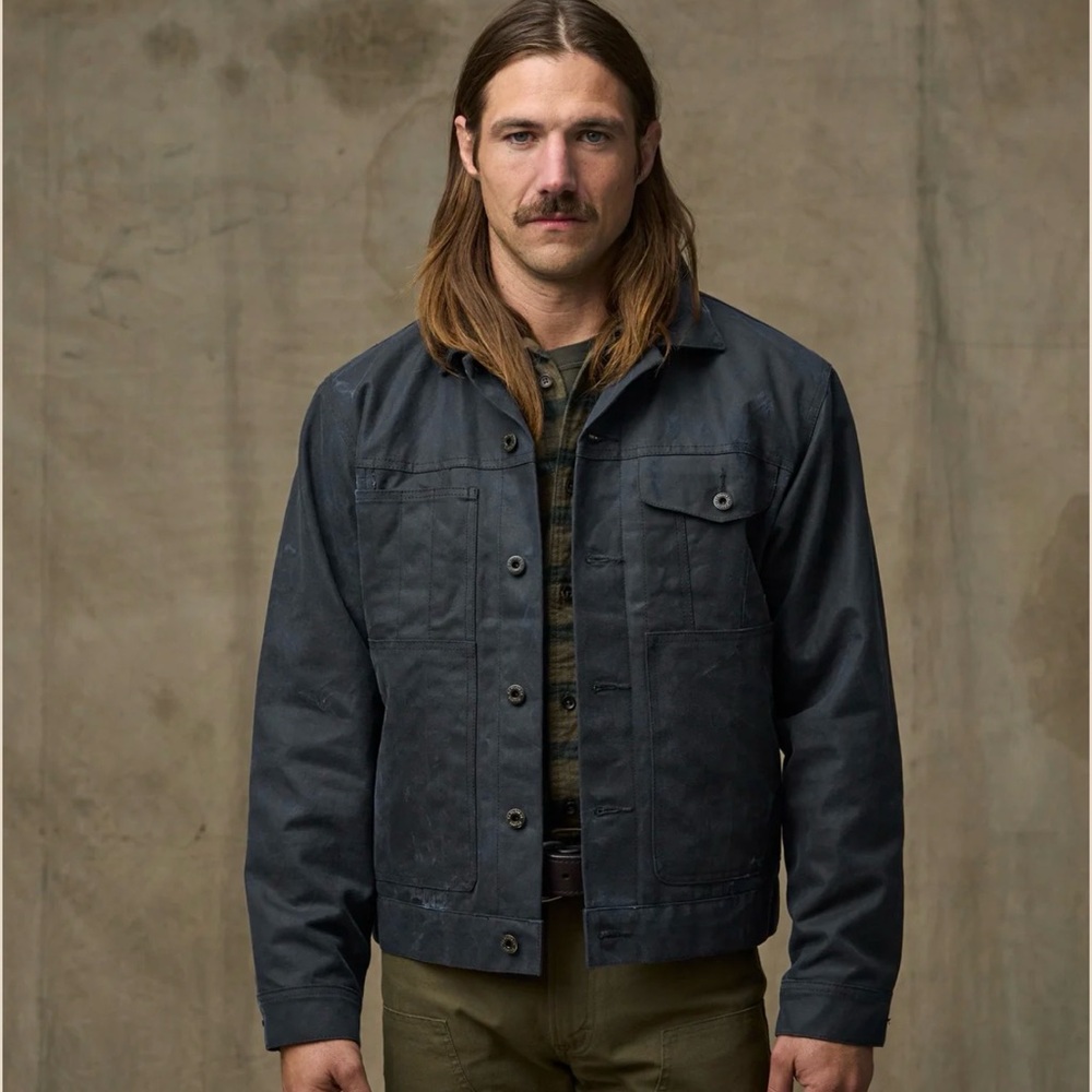 FILSON TIN CLOTH SHORT LINED CRUISER JACKET SZ XL ✨
